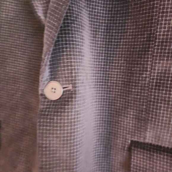 Tallia Mens Blazer Jacket Maroon Size Large Regular Double Vent Single Breasted - Picture 13 of 14